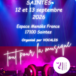 WE chantant à Saintes les 12 et 13 septembre 2026